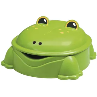 Paradiso Toys Kunststoffsandkasten Frosch mit Deckel grün/khaki