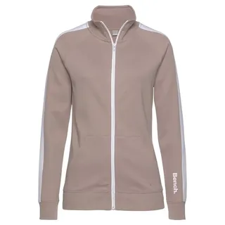 bench. loungewear Sweatjacke Damen beige-weiß Gr.40/42