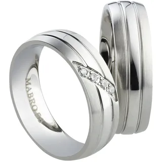 Mabro Partnerringe Verlobungsringe AB1766/1767 Edelstahl