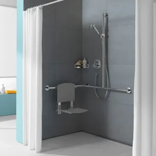 Keuco Plan Care m BrSt, r/l, 597x1097mm, Alu si-elox/vc