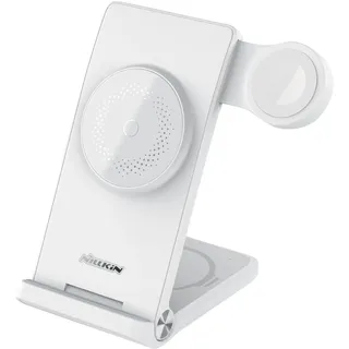 Nillkin 3in1 MagSafe Ladegerät Smartphone Watch TWS, weiß - Weiß