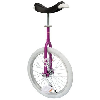 QU-AX Einrad 20" Alufelge, Reifen weiß, fuchsia,