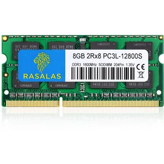 8GB DDR3L 1600MHz PC3-12800 PC3L 12800S Unbuffered Non-ECC 1.35V CL11 2Rx8 Dual Rank 204 Pin SODIMM Laptop Notebook Memory Module Upgrade 8GB