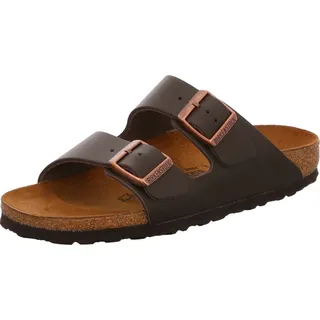 Birkenstock Arizona Naturleder schmal dunkelbraun 40