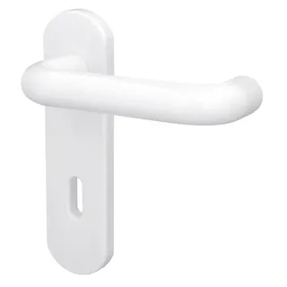 Alpertec Bb-Kurzschildgarnitur Kunststoff Weiß