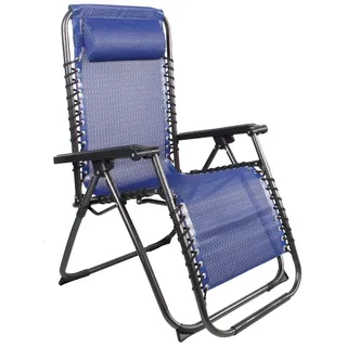 INDA-EXCLUSIV Comfort Liegestuhl 0 x 0 x 0 cm schwarz/blau