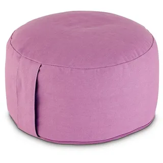 Amagohome Yogakissen Yogakissen Meditationskissen Augenkissen Sitzkissen rund ø31xH20cm Bez lila