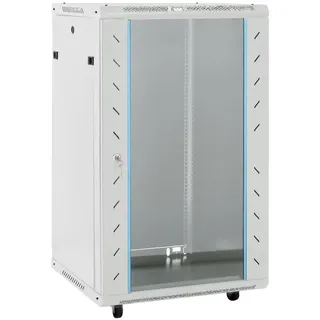 vidaXL 18U Netzwerkschrank auf Rollen 19" IP20 60x60x100 cm