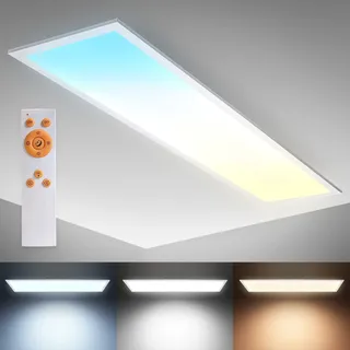 B.K.Licht LED Panel 100x25 cm 2 eckig weiß