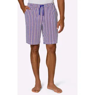 Witt Weiden Schlafhose gestreift royalblau/kirsche 56/58