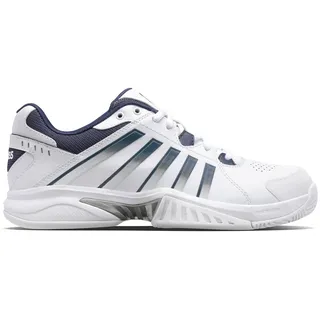 K-Swiss Herren Tennisoutdoorschuhe, White/Peacoat/Silver, 45