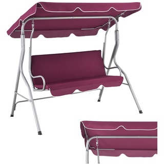 Juskys Cecina rot 3-Sitzer
