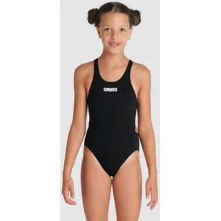 Arena Team Badeanzug Mädchen Swim-Tech Einfarbig - Black-white / 116