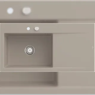 V&B Spüle Subway Style 60 li, m Abl.garn, Exzenter, Alm. C-plus