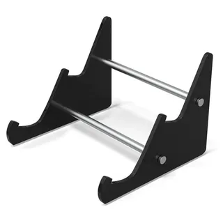 Acryl-Tastaturstaender, abnehmbarer 2-stufiger Tastaturstaender, mechanischer Computertastaturstaender, Ablage fuer den Schreibtisch, superdicker A... - Schwarz