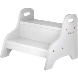 Kindsgut Holztritt Hellgrau