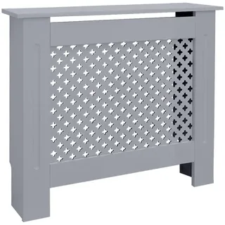 ML-Design Heizungsverkleidung Wabenmuster 78x19x82 cm Grau