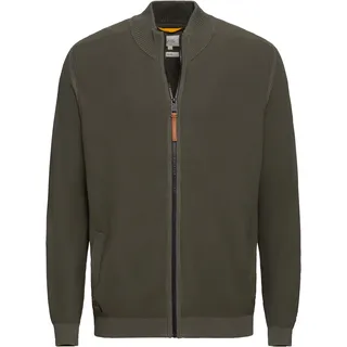 CAMEL ACTIVE Strickjacke, Logo-Label, Reißverschluss, für Herren, LEAF GREEN, XXXL