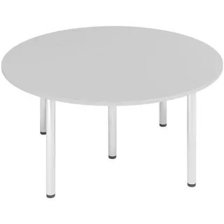 Hammerbacher Konferenztisch lichtgrau rund, 160,0 x 160,0 x 72,0 - 74,0 cm