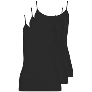 Pompadour Spaghetti-Hemd Schwarz L