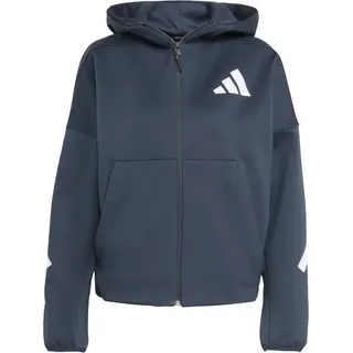 adidas Z.N.E. Zip-Hoodie Damen - navy/weiß - M