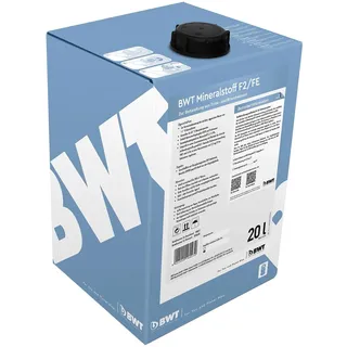 BWT Mineralstoff F2/FE 20l Dosiermittel für Wasserhärte 7–14 °dH | ideal bei mittlerem Wasser | Mineralstoffe für Trink- und Brauchwasser | zuverlässige Wasseraufbereitung| Kalkschutz und Geräteschutz