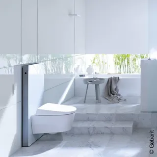 Geberit Monolith Sanitärmodul für Wand-WC 101 cm Glas weiß
