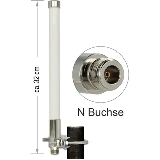 DeLock LoRa-Antenne 868 MHz 3 dBi 32 cm Weiß