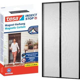 Tesa Insektenschutz Magnetvorhang 120 x 240 cm Anthrazit