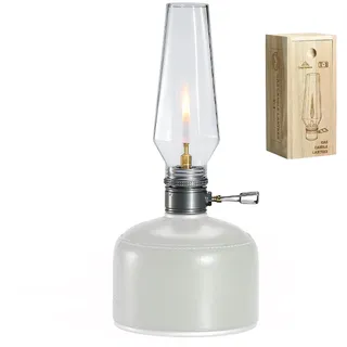 CAMPINGMOON Camping Gaslaterne mit Holzlaternenkoffer T-1