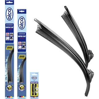 Alca alca® Scheibenwischer passend für DACIA SANDERO II (03.2015 - 12.2020) SUPER FLAT Flachbalkenwischer