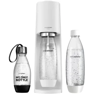 Sodastream Terra white + PET-Flasche 0,5 l + 2 PET-Flaschen 1 l + Zylinder