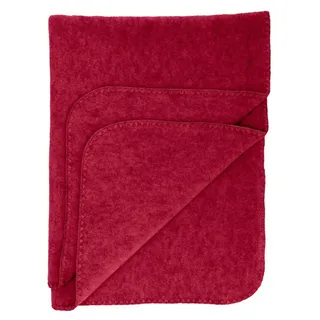 Engel - Baby-Decke mit Muschelkante, - Decke Gr 80 x 100% cm, rot