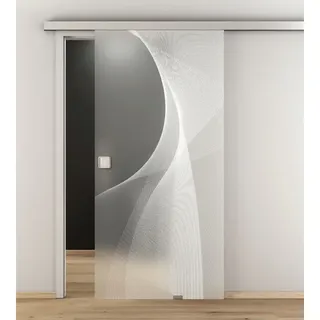 NOVADOORS Glasschiebetür »NOVA 634«, (BxH): 93,5 x : 205,8  cm - transparent