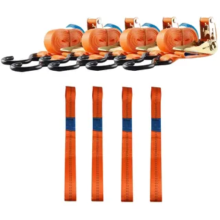 Trutzholm Spanngurte mit 4 Gurtschlaufen Doppelschlaufe für Motorrad