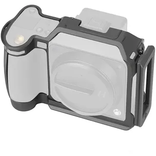 FALCAM Kamera-Cage aus Aluminiumlegierung kompatibel mit Hasselblad X2D X2D II, 6061 Aluminium Schutzkäfig mit modularer Arca L-Platte, AirTag-kompatiblem Fach, Lay-Flat-Design, Mehrpunkt-Befestigung