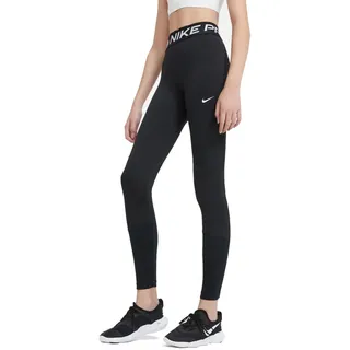 Nike Pro Leggings Mädchen black/white XL 156-166 cm