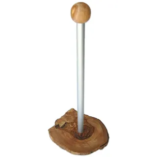 Olivenholz-erleben Küchenrollenhalter KLASSIK aus Olivenholz