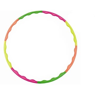 Hudora Hula Hoop Reifen 90 cm grün/orange/gelb/pink 76391