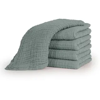 Laleni Spucktücher, Dunkelgrün, Textil, Quadratisch, 70x70 cm, Pflegen, Babypflege