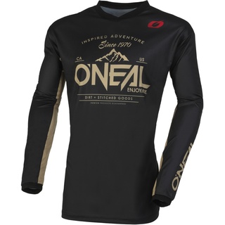 Oneal Element Dirt Motocross Jersey, schwarz-beige, Größe S für Männer