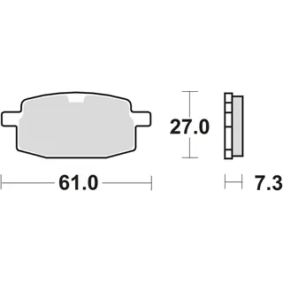 TRW Lucas Bremsbelag MCB590