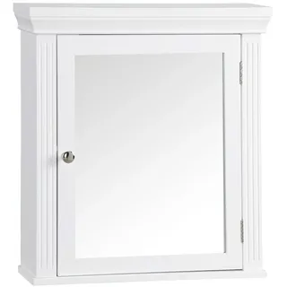 Teamson Home Badezimmer Hölzerner Verspiegelter Medizinschrank Weiß 6544