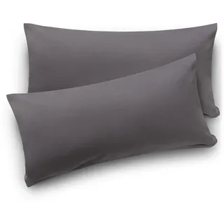 Blumtal Kissenbezug 40 x 80 cm Grau