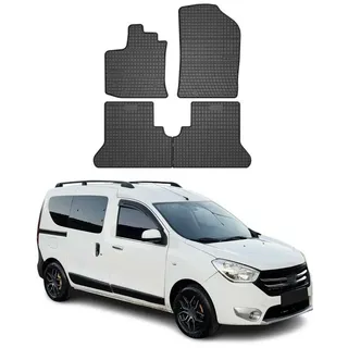Omac 2012-2021 Dacia Dokker Fußmatten Gummi Schwarz 4 tlg