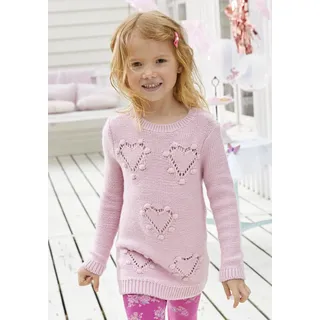 Kidsworld Strickpullover in rosa | Gr.: 104/110