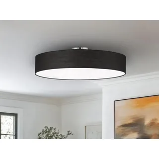 meineWunschleuchte Deckenleuchte Ø 65 cm 1-flg. schwarz Stoff