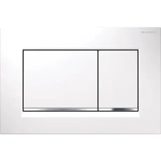 Geberit Sigma30 Betätigungsplatte für 2-Mengen-Spülung weiß/hochglanz-verchromt 115.883.KJ.1