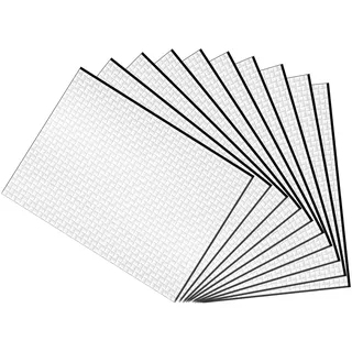 10 STK Dämmmatte Auto, Aluminiumfolie Schallschutzmatte | Isoliermatte Schalldämmung Selbstklebend, Auto KFZ Wasserdicht Feuerfest Lärmschutz, Schalldämmung(250 x 180 x 5 mm)
