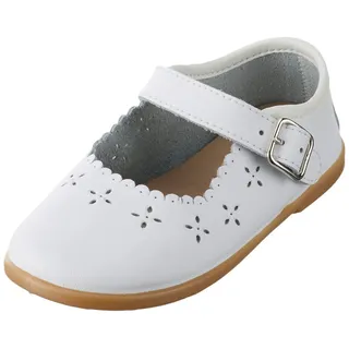 Conguitos Jungen Mädchen Lirio Flacher Slipper, weiß, 25 EU